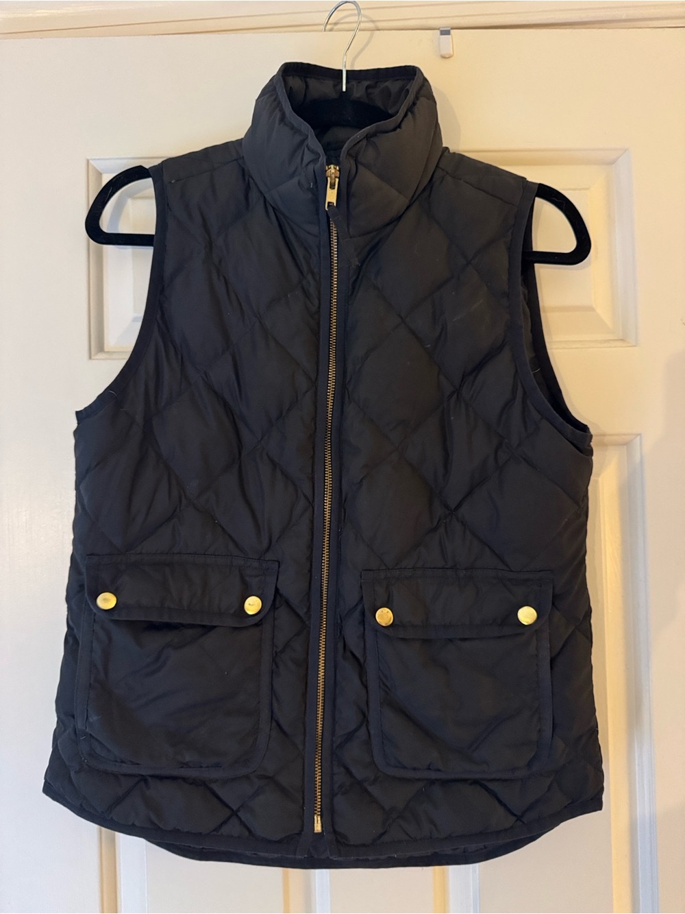 J.Crew Quilted Lightweight Vest - Black size Small